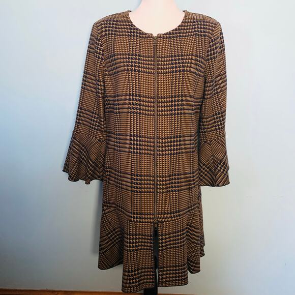 Cabi Fall 2020 Flounce Jacket 3902 Tartan Style Plaid Size Small. - Picture 3 of 10